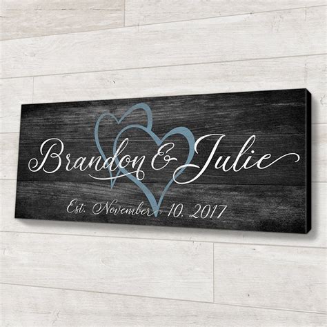 Today it comes from regular to the blog lauren from flat broke bride. Family Established Wood Sign Personalized Wedding or ...