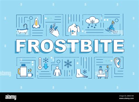 Frostbite First Aid And Therapy Hypothermia Treatment Word Concepts