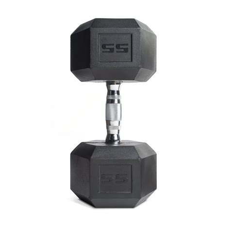 Cap Barbell Rubber Coated Hex Dumbbell Single