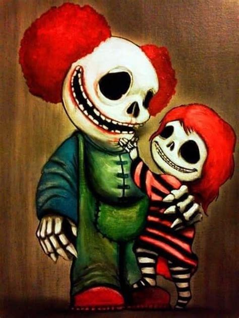 Trippy Painting Acrylic Painting Scary Clowns Crafts With Pictures Creepy Cute Horror