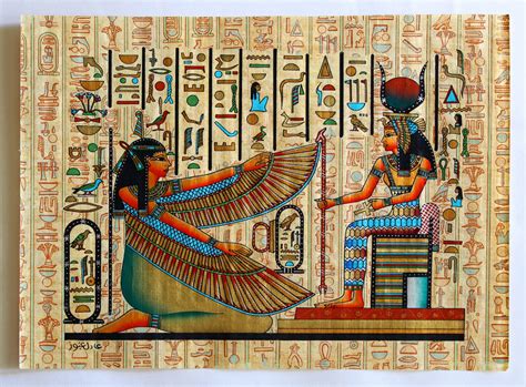 Egyptian Papyrus Paintings Meanings Patternsandrepetitionphotography