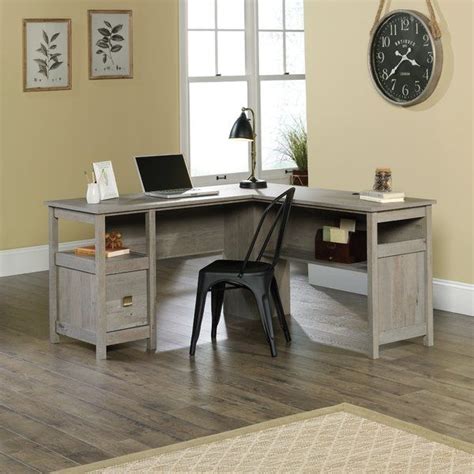 Most models feature a sliding drawer for a keyboard as well as shelves to hold cpus, speakers and other accessories. Doraville L-Shape Executive Desk | Home office design, L ...