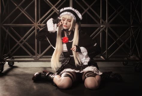 Karina Salakhutdinova Women Cosplay Marie Rose Dead Or Alive Maid Outfit Shoes Dead Or