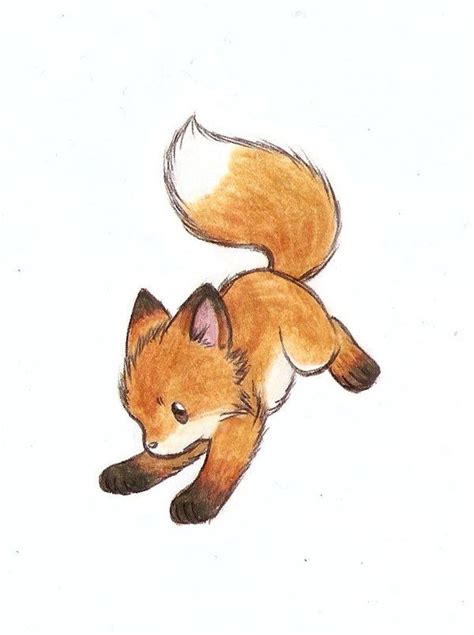 Little Fox Iii By Liedeke On Deviantart Cute Fox Drawing Animal