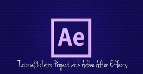 See more ideas about after effects intro, after effects, motion design. Tutorial 2: Intro Project with Adobe After Effects