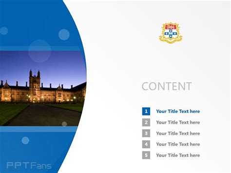 The University Of Sydney Powerpoint Template Download 悉尼大学ppt模板下载ppt