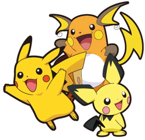 Pichu Pikachu Raichu Evolution