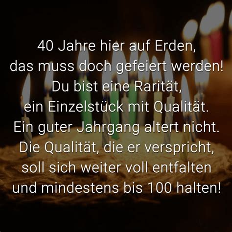 Die besten wünsche zum 40. ᐅ Glückwünsche zum 40. Geburtstag: Beliebt, lustig & kreativ