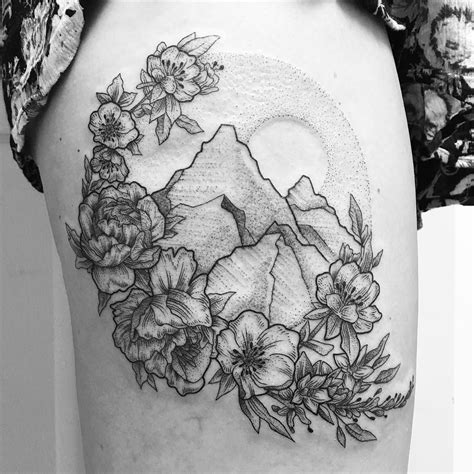 Super Fun Floral Mountain Scape Piece On Eryn From Today Thank You For