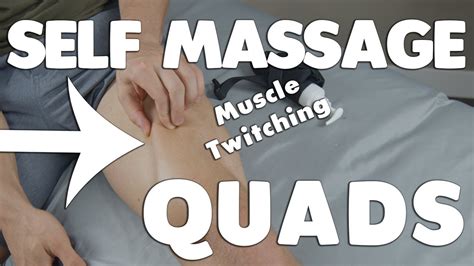 Self Massage Your Own Quads Crazy Muscle Releases Massage Therapy Youtube