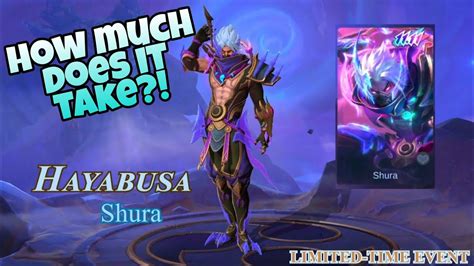 How Much Does Hayabusa New Skin Shura Cost Mobile Legends Bang