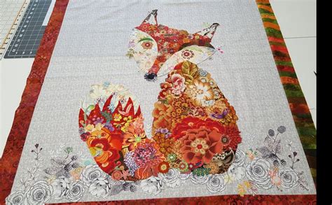 Based On Laura Heine Pattern Fox Quilt Collage Quilt Fox Fabric