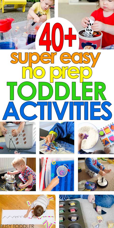 Super Easy Toddler Activities Youve Got To See This List Of Quick And