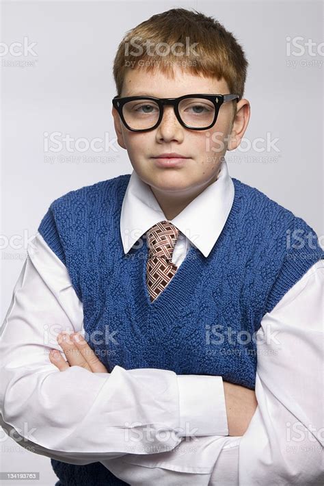 Cute And Geeky Schoolboy Stock Photo Download Image Now Boys Child