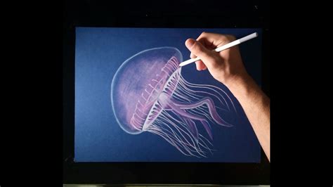 Cómo Dibujar Una Medusa Con Lápices De Colores Youtube