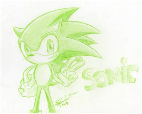 Sonic Green By Vanegaku On Deviantart