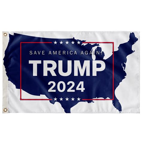 Trump 2024 Usa Flag White Us Against Media