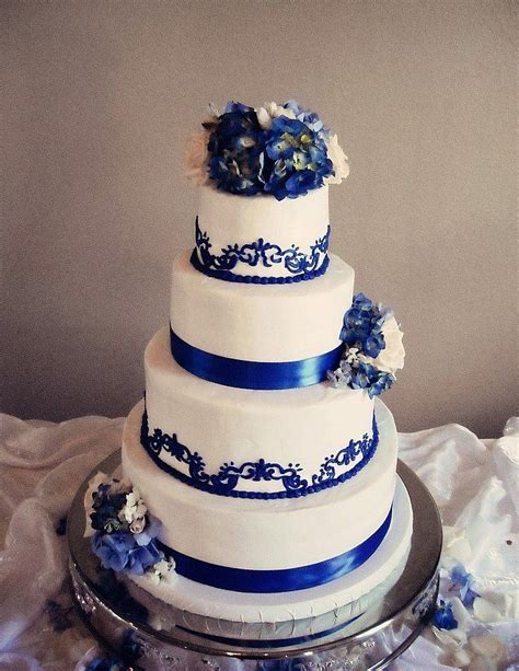 Image 65 Of Blue Velvet Wedding Cake Graphic Scenery