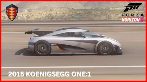2015 Koenigsegg One1 Top Speed Test Forza Horizon 5 Youtube