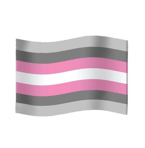 I Tried To Edit The Trans Flag Emoji Into The Demigirl Flag It Turned