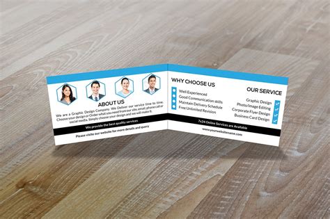 Feel free to customize the design and the layout. Folded Business Card Vol-1 ~ Business Card Templates ...