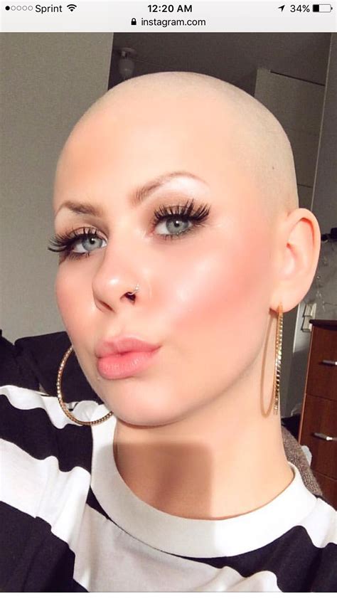 Pubic Hair Removal Bald Head Women Shaved Hair Women Bald Girl