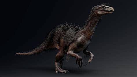 Foto De Therizinosaurus Pose Render De Fundo Renderização 3d E Mais