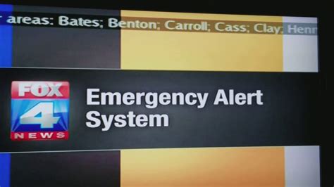 Fox 4 Eas Emergency Alert System Test Youtube