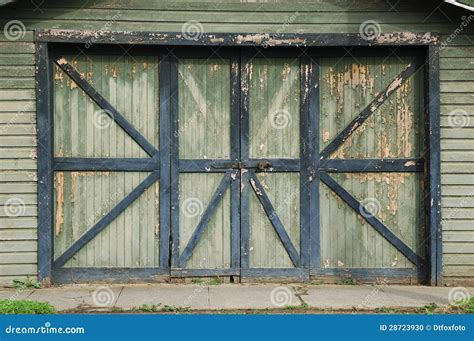 Old Shed Doors Stock Photo Image Of Farm Green Wood 28723930