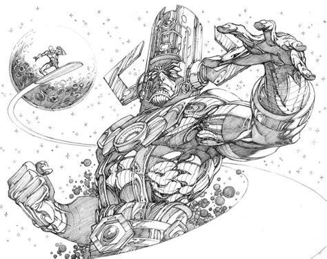 Galactus And Silver Surfer Commission You Know If Theres One Thing