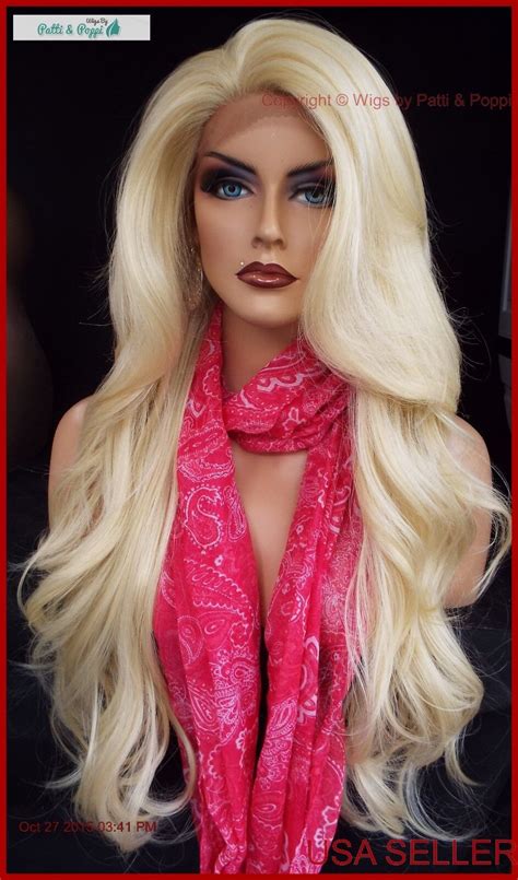 Long Blonde 613 Lace Front Wig Flowing Soft Waves Sexy Fast Ship Us