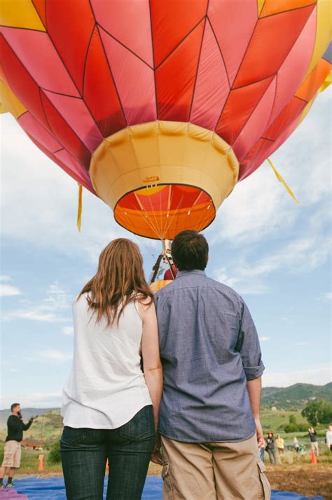 Hot Air Balloon Engagement Pictures Popsugar Love And Sex Photo 21