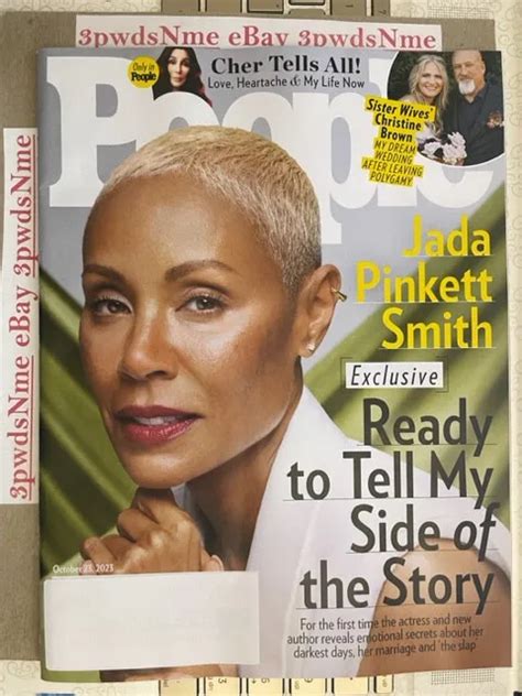 People Magazine October 23 2023 Jada Pinkett Smith Cover Cher Complete