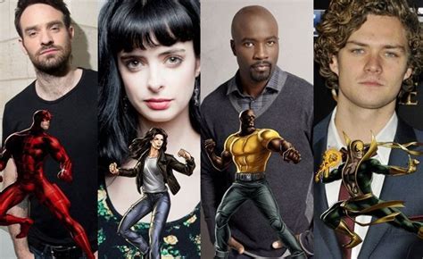 Marvel Brings Together Daredevil Luke Cage Iron Fist Jessica Jones In