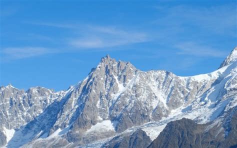 Snow Covered Mountains Peak Under Blue Sky During Daytime Hd Nature