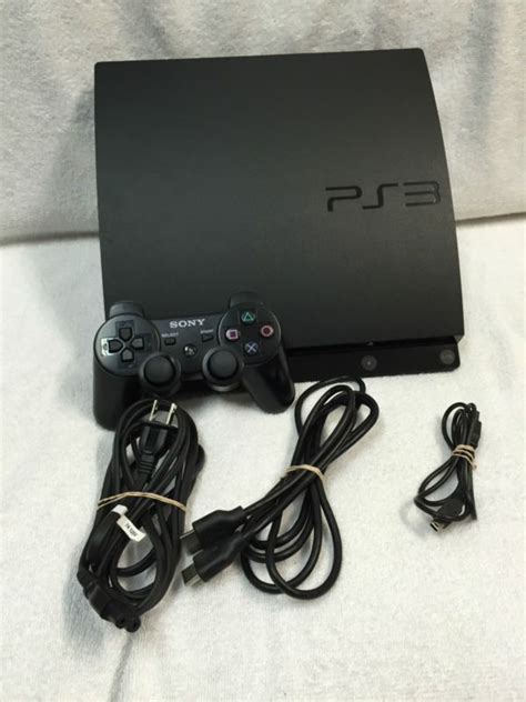 Sony Playstation 3 Slim 320 Gb Charcoal Black Console Cech 3001b Go