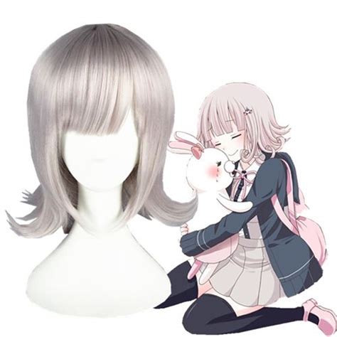 danganronpa 2 goodbye despair nanami chiaki pink cosplay wig cosplay hair