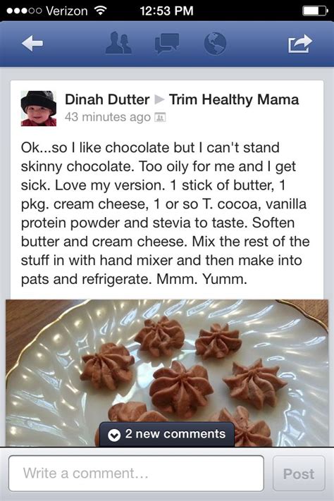 Alt For Skinny Choc Trim Healthy Recipes Trim Healthy Trim Healthy Mama