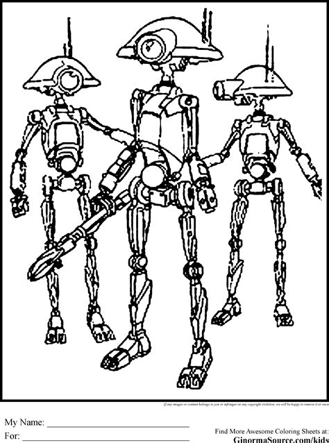 B1 can't score critical hits or. Star Wars Coloring Pages Pit Droid | Drawing stars, Star ...
