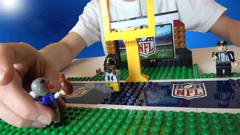 Nfl Playmaker Set Lego Compatible Tom Brady Patriots Minifigure