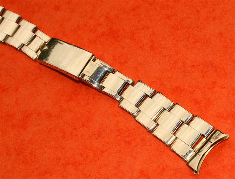 Rolex 7205 18kt Solid Yellow Gold Rivet Bracelet 19mm 57 Endlinks Watch