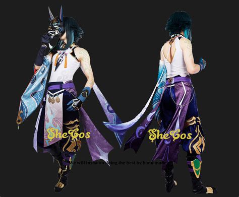 Specialty Clothing Shoes Accessories Genshin Impact Xiao Cosplay Costume Full Set Custom Made
