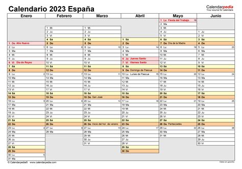 Calendario 2022 2023 Para Imprimir Pdf En Espa Ol Gratis Aria Art