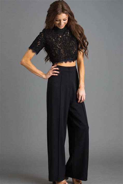 As Chic As Can Be These High Waisted Wide Leg Pants Are A New And Edgy