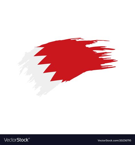 bahrain flag royalty free vector image vectorstock