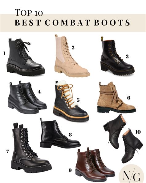 10 Best Combat Boots San Diego Fashion Navy Grace