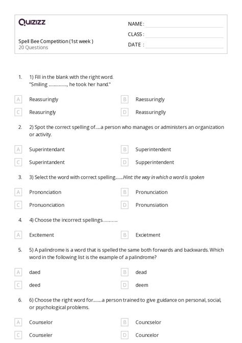 50 Spelling Patterns Worksheets On Quizizz Free And Printable