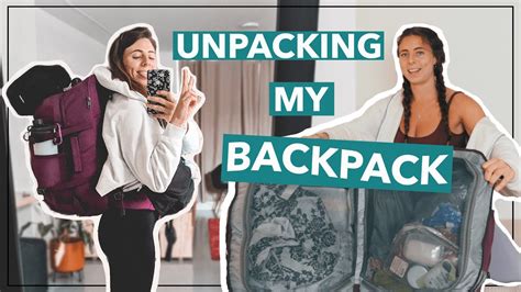 Unpacking My Backpack 🎒reviewing The Bag What I Packed Recommendations Regrets Youtube