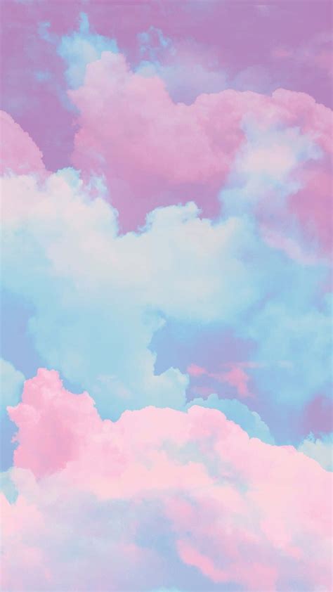 Download Clouds Pink And Blue Aesthetic Wallpaper