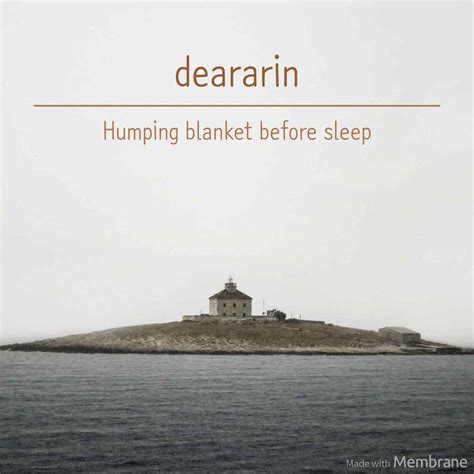 Deararin Humping Blanket Before Sleep